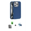 MARSİLYAN™- iPhone 16 Pro Kılıf Zirve Modern Prime - Siyah 3D Antistatik Seramik Nano Ekran Koruyucu + Raze Metal Kamera Lens - SH