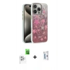 MARSİLYAN™- iPhone 16 Pro Kılıf Zirve Modern Prime - Siyah Bilvis 0.18mm Plus Cam Ekran Koruyucu + Raze Metal Kamera Lens - BZ