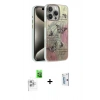 MARSİLYAN™- iPhone 16 Pro Kılıf Zirve Modern Prime - Siyah Bilvis 0.18mm Plus Cam Ekran Koruyucu + Raze Metal Kamera Lens - BZ