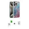 MARSİLYAN™- iPhone 16 Pro Kılıf Zirve Modern Prime - Siyah Bilvis 0.18mm Plus Cam Ekran Koruyucu + Raze Metal Kamera Lens - BZ