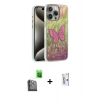 MARSİLYAN™- iPhone 16 Pro Kılıf Zirve Modern Prime - Siyah Bilvis 0.18mm Plus Cam Ekran Koruyucu + Raze Metal Kamera Lens - SH