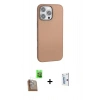 MARSİLYAN™- iPhone 16 Pro Kılıf Zirve Modern Prime - Siyah Bilvis 0.18mm Plus Cam Ekran Koruyucu + Raze Metal Kamera Lens - CLTM