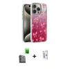 MARSİLYAN™- iPhone 16 Pro Kılıf Zirve Modern Prime - Siyah Bilvis 0.18mm Plus Cam Ekran Koruyucu + Raze Metal Kamera Lens - SH