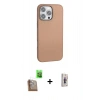 MARSİLYAN™- iPhone 16 Pro Kılıf Zirve Modern Prime - Siyah Bilvis 3D Cam Ekran Koruyucu + Raze Metal Kamera Lens - CLTM