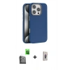 MARSİLYAN™- iPhone 16 Pro Kılıf Zirve Modern Prime - Siyah Bilvis 3D Cam Ekran Koruyucu + Raze Metal Kamera Lens - SH