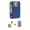 MARSİLYAN™- iPhone 16 Pro Kılıf Zirve Modern Prime - Siyah Bilvis 3D Mat Cam Ekran Koruyucu + Raze Metal Kamera Lens - CLTM