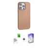 MARSİLYAN™- iPhone 16 Pro Kılıf Zirve Modern Prime - Siyah Bilvis 5in1 3D Magic Cam Ekran Koruyucu + Raze Metal Kamera Lens - BZ