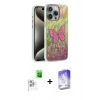 MARSİLYAN™- iPhone 16 Pro Kılıf Zirve Modern Prime - Siyah Bilvis 5in1 3D Magic Cam Ekran Koruyucu + Raze Metal Kamera Lens - BZ