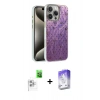 MARSİLYAN™- iPhone 16 Pro Kılıf Zirve Modern Prime - Siyah Bilvis 5in1 3D Magic Cam Ekran Koruyucu + Raze Metal Kamera Lens - BZ