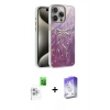 MARSİLYAN™- iPhone 16 Pro Kılıf Zirve Modern Prime - Siyah Bilvis 5in1 3D Magic Cam Ekran Koruyucu + Raze Metal Kamera Lens - BZ