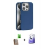 MARSİLYAN™- iPhone 16 Pro Kılıf Zirve Modern Prime - Siyah Bilvis 5in1 5D Magic Hayalet Cam Ekran Koruyucu + Raze Metal Kamera Lens - CLTM