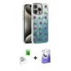 MARSİLYAN™- iPhone 16 Pro Kılıf Zirve Modern Prime - Siyah Bilvis 5in1 5D Magic Hayalet Cam Ekran Koruyucu + Raze Metal Kamera Lens - BZ