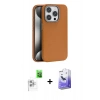 MARSİLYAN™- iPhone 16 Pro Kılıf Zirve Modern Prime - Siyah Bilvis 5in1 5D Magic Hayalet Cam Ekran Koruyucu + Raze Metal Kamera Lens - BZ