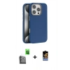 MARSİLYAN™- iPhone 16 Pro Kılıf Zirve Modern Prime - Siyah Buffer Hayalet Cam Ekran Koruyucu + Raze Metal Kamera Lens - SH