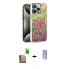 MARSİLYAN™- iPhone 16 Pro Kılıf Zirve Modern Prime - Siyah Joko Magic 5D Cam + Raze Metal Kamera Lens - CLTM