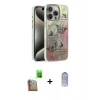 MARSİLYAN™- iPhone 16 Pro Kılıf Zirve Modern Prime - Siyah Joko Magic 5D Cam + Raze Metal Kamera Lens - CLTM