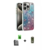 MARSİLYAN™- iPhone 16 Pro Kılıf Zirve Modern Prime - Siyah Joko Magic 5D Hayalet Cam + Siyah Raze Metal Kamera Lens