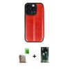 MARSİLYAN™- iPhone 16 Pro Kılıf Zirve Yansıma Serisi - Siyah 360 Mat Full Body Arka Koruyucu + Raze Metal Kamera Lens - CLTM