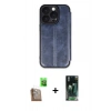 MARSİLYAN™- iPhone 16 Pro Kılıf Zirve Yansıma Serisi - Siyah 360 Mat Full Body Arka Koruyucu + Raze Metal Kamera Lens - CLTM