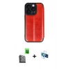 MARSİLYAN™- iPhone 16 Pro Kılıf Zirve Yansıma Serisi - Siyah 3D Antistatik Seramik Nano Ekran Koruyucu + Raze Metal Kamera Lens - SH