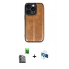 MARSİLYAN™- iPhone 16 Pro Kılıf Zirve Yansıma Serisi - Siyah 3D Antistatik Seramik Nano Ekran Koruyucu + Raze Metal Kamera Lens - SH