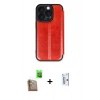 MARSİLYAN™- iPhone 16 Pro Kılıf Zirve Yansıma Serisi - Siyah Bilvis 0.18mm Plus Cam Ekran Koruyucu + Raze Metal Kamera Lens - CLTM