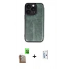 MARSİLYAN™- iPhone 16 Pro Kılıf Zirve Yansıma Serisi - Siyah Bilvis 0.18mm Plus Cam Ekran Koruyucu + Raze Metal Kamera Lens - CLTM