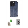 MARSİLYAN™- iPhone 16 Pro Kılıf Zirve Yansıma Serisi - Siyah Bilvis 3D Mat Cam Ekran Koruyucu + Raze Metal Kamera Lens - CLTM