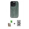 MARSİLYAN™- iPhone 16 Pro Kılıf Zirve Yansıma Serisi - Siyah Bilvis 3D Mat Cam Ekran Koruyucu + Raze Metal Kamera Lens - CLTM