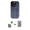 MARSİLYAN™- iPhone 16 Pro Kılıf Zirve Yansıma Serisi - Siyah Bilvis 3D Mat Cam Ekran Koruyucu + Siyah Raze Metal Kamera Lens