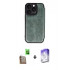 MARSİLYAN™- iPhone 16 Pro Kılıf Zirve Yansıma Serisi - Siyah Bilvis 5in1 3D Magic Cam Ekran Koruyucu + Raze Metal Kamera Lens - CLTM