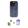 MARSİLYAN™- iPhone 16 Pro Kılıf Zirve Yansıma Serisi - Siyah Bilvis 5in1 3D Magic Cam Ekran Koruyucu + Raze Metal Kamera Lens - CLTM