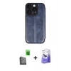 MARSİLYAN™- iPhone 16 Pro Kılıf Zirve Yansıma Serisi - Siyah Bilvis 5in1 5D Magic Hayalet Cam Ekran Koruyucu + Raze Metal Kamera Lens - SH