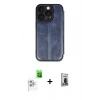MARSİLYAN™- iPhone 16 Pro Kılıf Zirve Yansıma Serisi - Siyah Bilvis Hayalet Cam Ekran Koruyucu + Raze Metal Kamera Lens - BZ