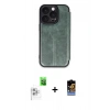 MARSİLYAN™- iPhone 16 Pro Kılıf Zirve Yansıma Serisi - Siyah Buffer Hayalet Cam Ekran Koruyucu + Raze Metal Kamera Lens - BZ