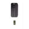 MARSİLYAN™- iPhone 16 Pro Kılıf Zirve Yansıma Serisi - Siyah Joko Magic 5D Hayalet Cam