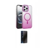 MARSİLYAN™- iPhone 16 Pro Max Kılıf Ahenk Doku Özel Seri - Siyah 3D Antistatik Hayalet Cam Ekran Koruyucu