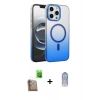 MARSİLYAN™- iPhone 16 Pro Max Kılıf Ahenk Doku Özel Seri - Siyah Joko Magic 5D Cam + Raze Metal Kamera Lens - CLTM