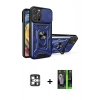 MARSİLYAN™- iPhone 16 Pro Max Kılıf Ahenk Klasik - Şeffaf 360 Full Body Arka Koruyucu + PVD Metal Kamera Lens - GS