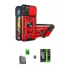 MARSİLYAN™- iPhone 16 Pro Max Kılıf Ahenk Klasik - Şeffaf 360 Full Body Arka Koruyucu + Siyah Raze Metal Kamera Lens