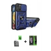 MARSİLYAN™- iPhone 16 Pro Max Kılıf Ahenk Klasik - Şeffaf 360 Full Body Arka Koruyucu + Siyah Raze Metal Kamera Lens
