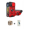 MARSİLYAN™- iPhone 16 Pro Max Kılıf Ahenk Klasik - Şeffaf Pasifik Cam Ekran Koruyucu + Pers Alüminyum Kamera Lens - CLTM