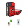 MARSİLYAN™- iPhone 16 Pro Max Kılıf Ahenk Klasik - Şeffaf Pasifik Cam Ekran Koruyucu + Raze Metal Kamera Lens - NLGY