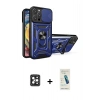 MARSİLYAN™- iPhone 16 Pro Max Kılıf Ahenk Klasik - Şeffaf Pasifik Cam Ekran Koruyucu + PVD Metal Kamera Lens - SH