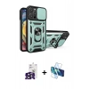 MARSİLYAN™- iPhone 16 Pro Max Kılıf Ahenk Klasik - Siyah 3D Antistatik Cam Ekran Koruyucu + Bilvis Titan Kamera Lens - SH
