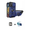MARSİLYAN™- iPhone 16 Pro Max Kılıf Ahenk Klasik - Siyah 3D Antistatik Cam Ekran Koruyucu + PVD Metal Kamera Lens - GD