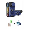 MARSİLYAN™- iPhone 16 Pro Max Kılıf Ahenk Klasik - Siyah 3D Antistatik Cam Ekran Koruyucu + Raze Metal Kamera Lens - NLGY