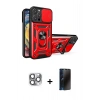 MARSİLYAN™- iPhone 16 Pro Max Kılıf Ahenk Klasik - Siyah 3D Antistatik Hayalet Cam Ekran Koruyucu + Pers Alüminyum Kamera Lens - GI
