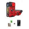 MARSİLYAN™- iPhone 16 Pro Max Kılıf Ahenk Klasik - Siyah 3D Antistatik Hayalet Cam Ekran Koruyucu + Raze Metal Kamera Lens - CLTM