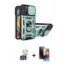 MARSİLYAN™- iPhone 16 Pro Max Kılıf Ahenk Klasik - Siyah 3D Antistatik Mat Seramik Nano Ekran Koruyucu + Bilvis Titan Kamera Lens - TMGI